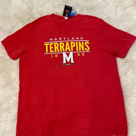 Image One Maryland TERRAPINS 18 M 56 T-Shirt in Red. XL - Picture 4 of 12